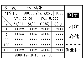 电流互感器现场校验仪标准误差测量中